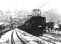古里駅で待機中